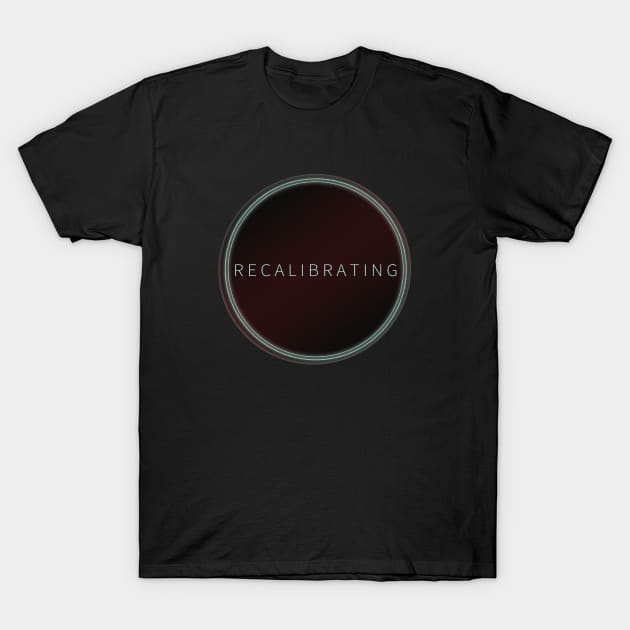 Recalibrating Hang The DJ Black Mirror T-Shirt by minimalists